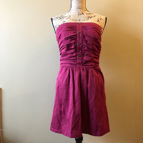 Anthropologie Dresses & Skirts - Anthropologie strapless smocked dress (damaged)